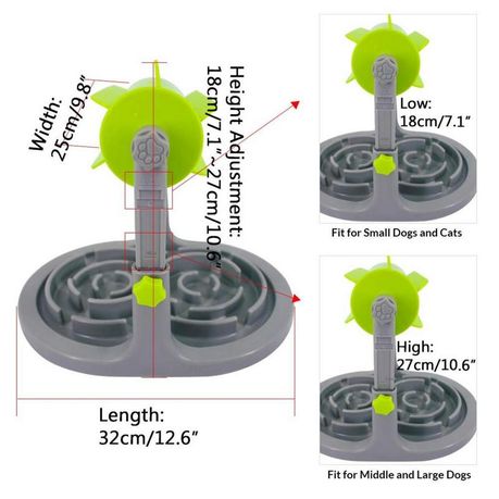 SpeedyPet Interactive Dog & Cat Slow Food Puzzle Feeder