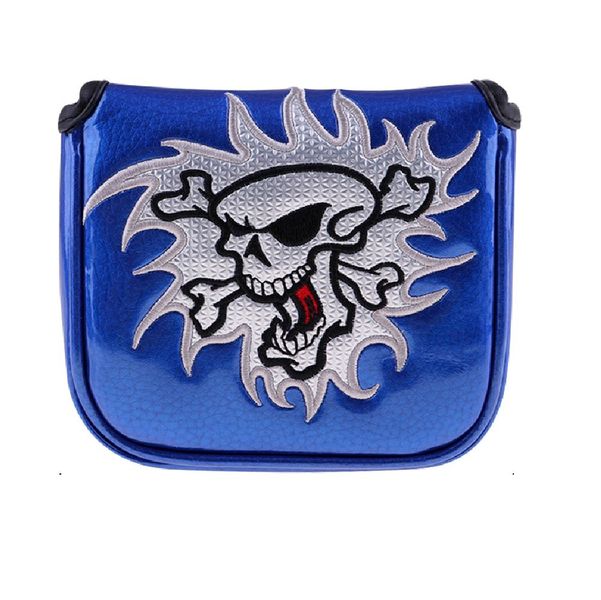 Skull Mallet Putter Cover - Blue