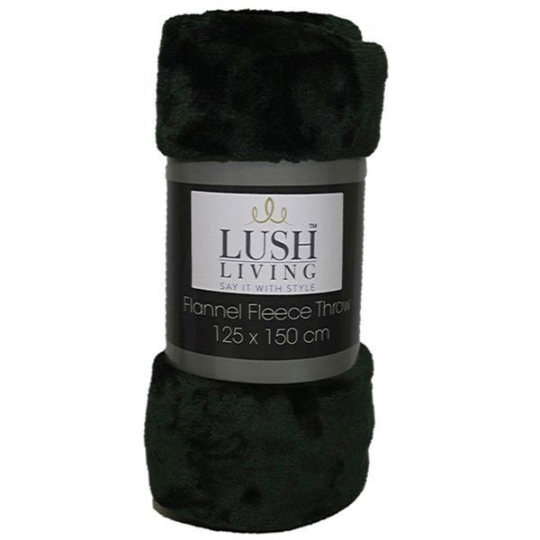 Lush Living - Flannel Fleece Blanket Throw 125 x 150 cm - Lodowick