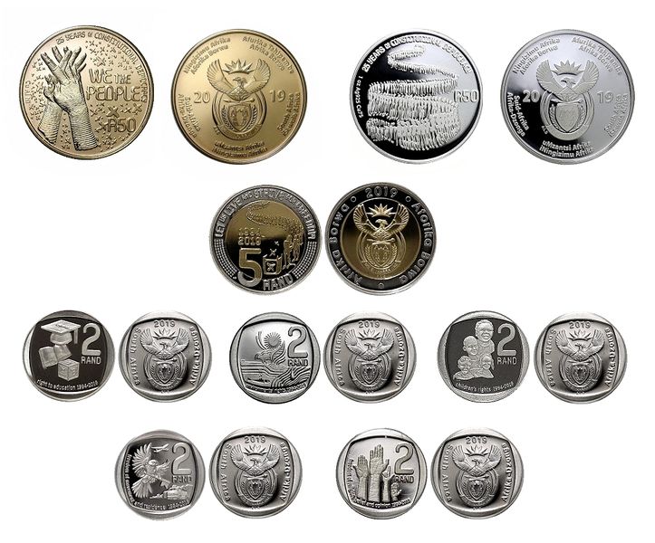 2019 Democracy Proof 8 Coin set in Box