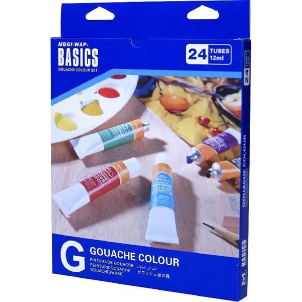 Basics Gouache Colour Paint Set 24 Tubes 12ml Shop Today. Get it