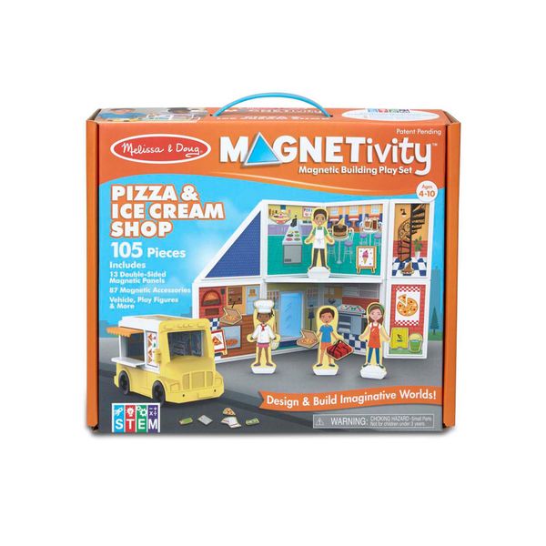 Melissa &amp; Doug Magnetivity - Pizza &amp; Ice Cream Shop