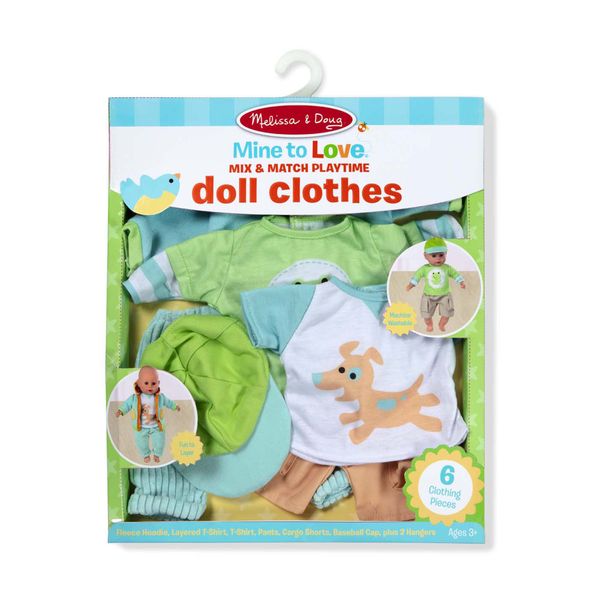 Melissa &amp; Doug Mix &amp; Match Playtime Doll Clothes