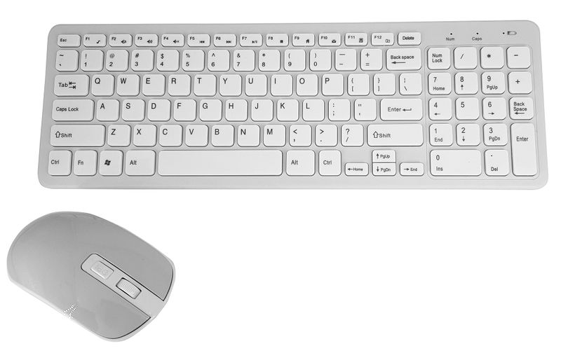 Wireless Keyboard &amp; Mouse GKM520 - White