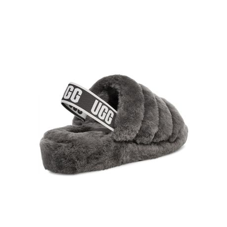 Ugg fluff yeah top slide charcoal