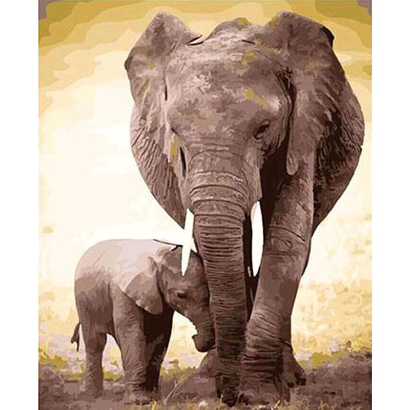 DIY Painting By Numbers Kit Elephants Shop Today Get It Tomorrow   64019512 1 Zoom 