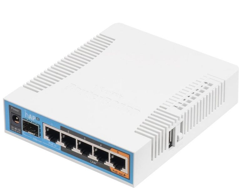 MikroTik hAP ac - 2.4 / 5GHz Desktop AP/MT-RB962UIGS-5AC2H