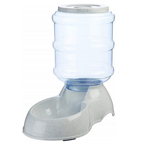 Self-Dispensing Large Automatic Gravity Pet Dog Cat Food Feeder 3.8L Grey