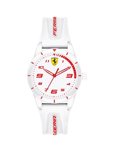 Ferrari - Rerev 34 - Youth - White Dial - White Silicone Strap