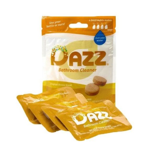 DAZZ Bathroom Cleaner Tablet Refill Pack - Non Toxic and Eco Friendly