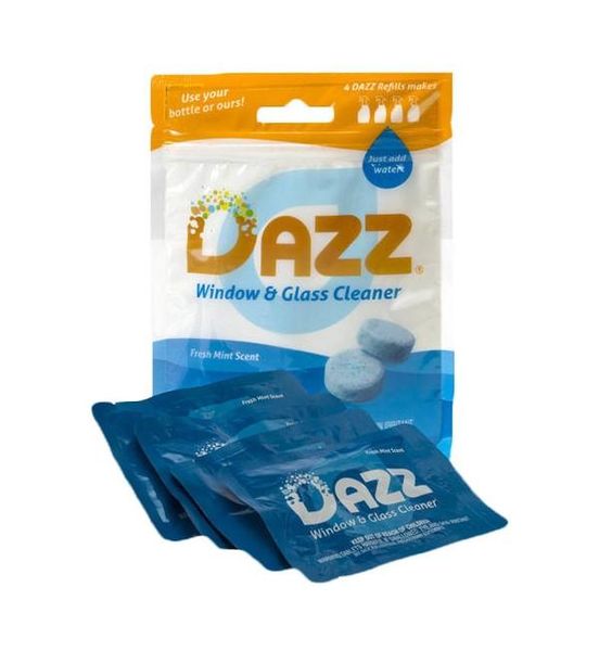 DAZZ Glass and Window Cleaner Tablet Refill Pack - Eco Friendly