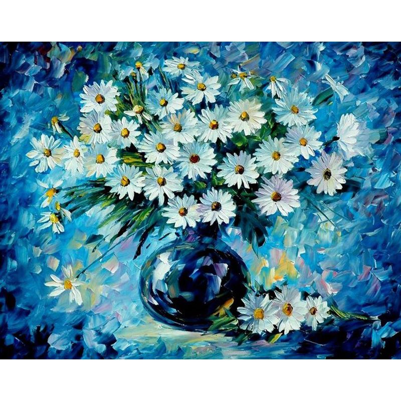 Paint by Numbers for Adults Daisies in vase Buy Online in South