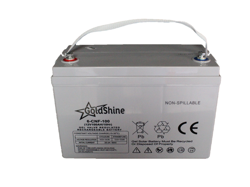 Gold Shine solar gel battery 12V 100AH