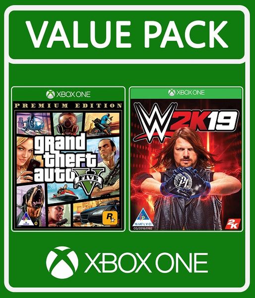 Xbox One WWE2K19 + GTA V