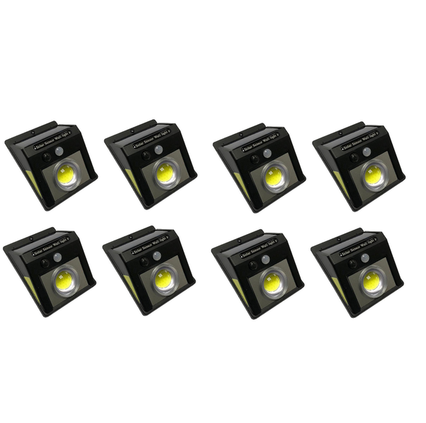 JB Luxx 2 SideLamp Solar Sensor Wall Light - Set of 8