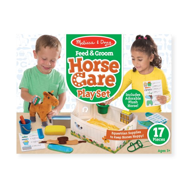 Melissa &amp; Doug Feed &amp; Groom Horse Care Play Set