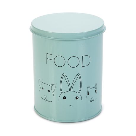 rabbit food storage tin