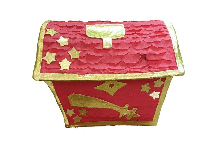 Red Treasure chest Pinata