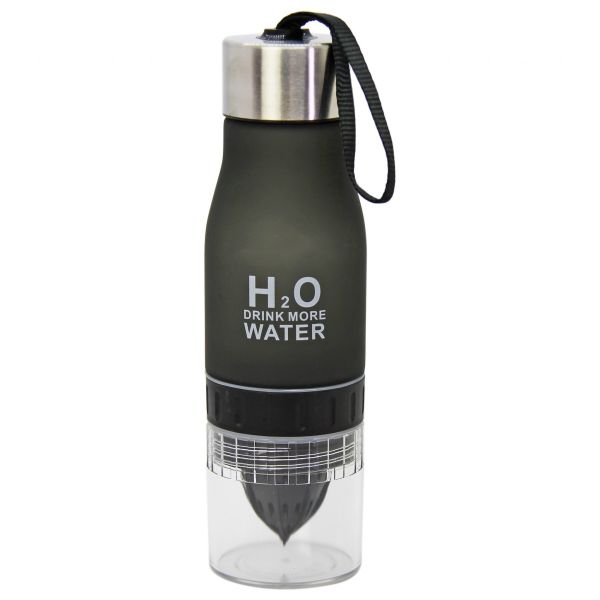 H2O Infuser Bottle - Black Lemon/Fruit Infuser