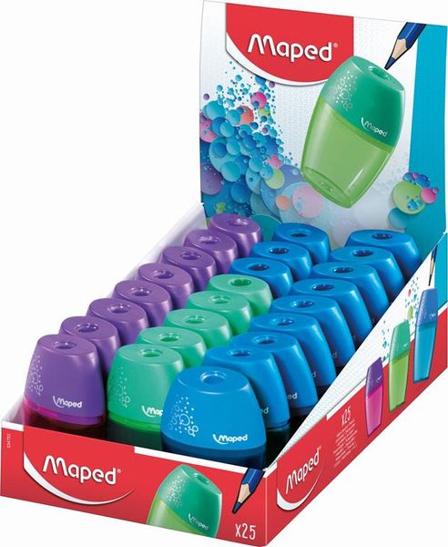 Maped Shaker 1 Hole Sharpeners - Box of 25
