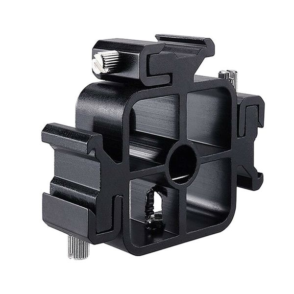 3 Triple Head Hot Shoe Flashlight Holder