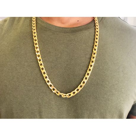 Gold Filled Medium Weight Oval Curb Neck Chain 50cm Long Buy Online In South Africa Takealot Com