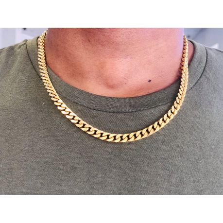 Gold Filled Tight Heavy Weight Square Curb Neck Chain 50 Cm Long Buy Online In South Africa Takealot Com