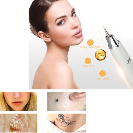 Electric Mole Remover Pen Body Facial Skin Tag Freckle Dot Removal Usb Red