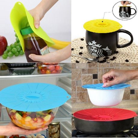 Silicone Covers Bowls Set  Seal Fresh Keeping Bowl Cover