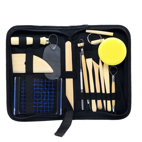 15 Piece Pottery Clay Sculpting Carving Tool Set