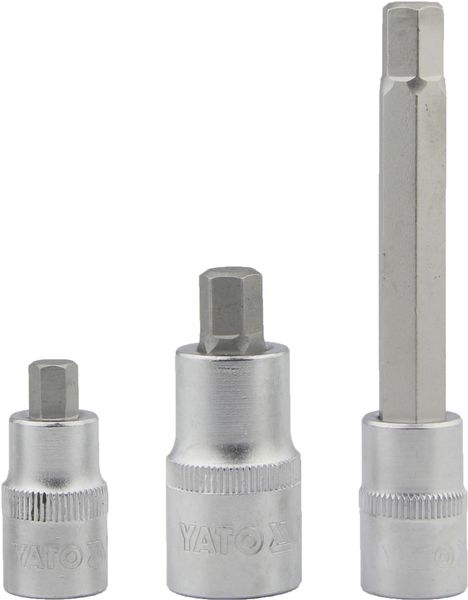 Yato - Hex Socket Bit 1/2"(HEX 9 X 50mm)