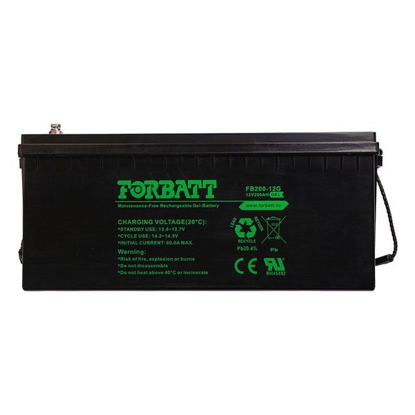 12V 200Ah VRLA GEL Forbatt Battery
