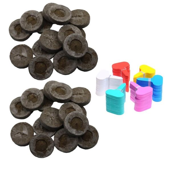 Seedlings Soil Block Peat 24 Set with Tags