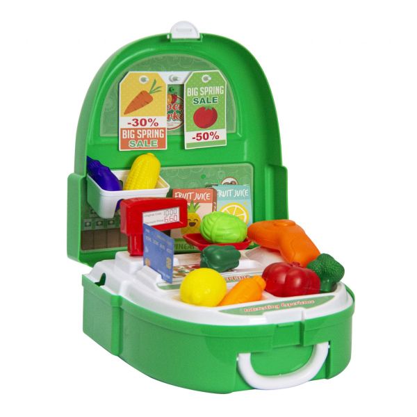 Jeronimo Kids Pretend Play Backpack - Shopping Market