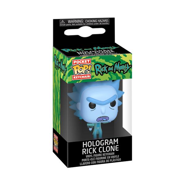 Funko Pocket Pop! Keychain: Rick &amp; Morty-Hologram Rick Clone