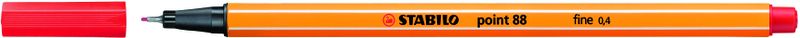 STABILO Point 88 Fineliner Red Box of 10