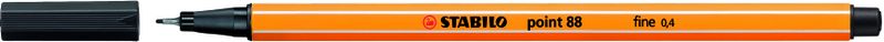 STABILO Point 88 Fineliner Black Box of 10