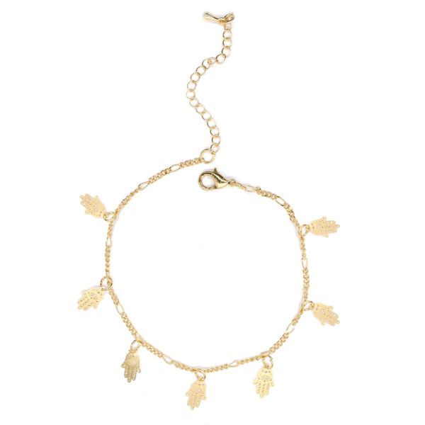 Lily &amp; Rose Hamsa Hand Charm Anklet Chain