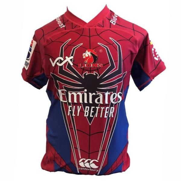 Lions Junior Spiderman Super Rugby Jersey 2020