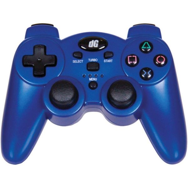 dreamGear Radium Wireless Rumble Controller for PS3 - Metallic Blue