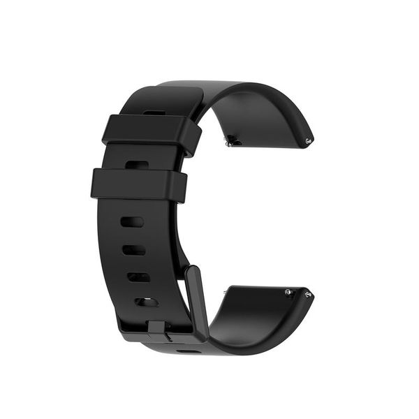 SixGrip - Fitbit Versa 2 Sport Silicone Replacement Strap - Black - Large