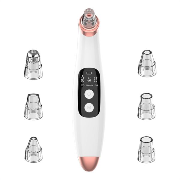Electronic Blackhead Remover Vacuum Suction Cleaner with 6 Sucker Heads