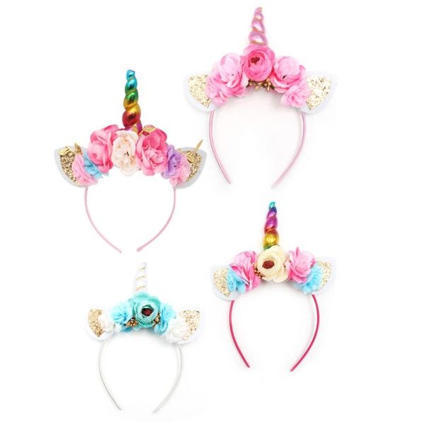 Unicorn Headbands Set of 4