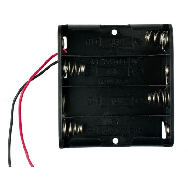 DFRobot, 4 x AA Battery Holder (Square)