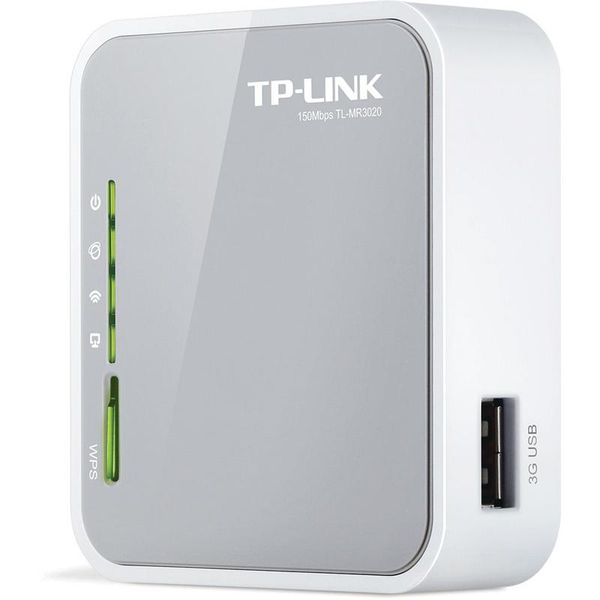 TP-Link MR3020 Portable 3G/4G Wireless N Router, 300Mbps, Travel Wi-Fi