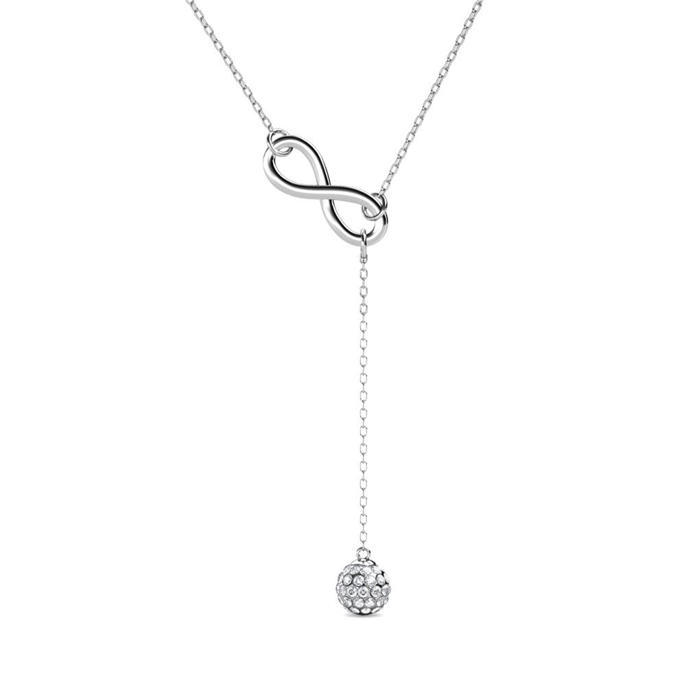 Destiny Infinity drop Necklace with Crystals from Swarovski | Shop ...