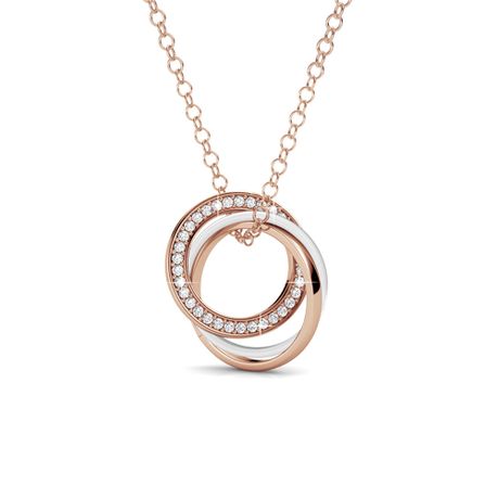 Destiny Trinity Necklace with Crystals 
