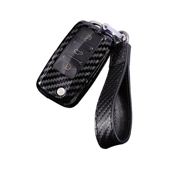 VW Golf/Polo - Carbon Key Cover - Black Strap