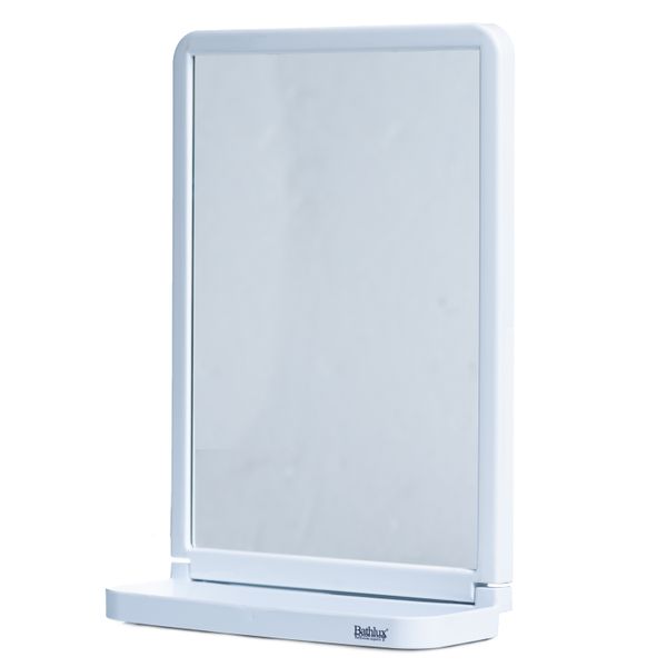 Suction Cup Mirror In Clear Vertical Horizontal Rectangle Acrylic