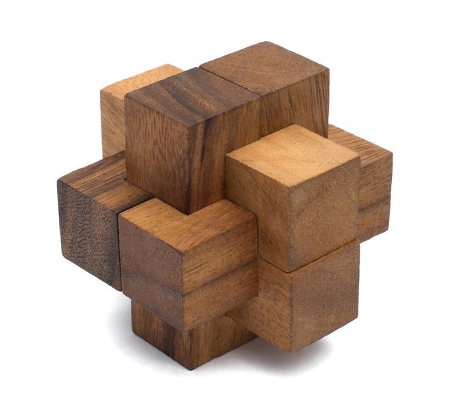 Links - Wooden Burr Puzzle Brainteaser